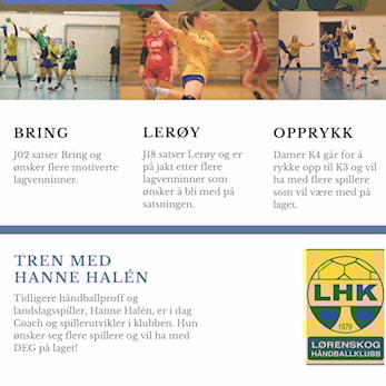 Vi søker spillere - kom på prøvetrening!